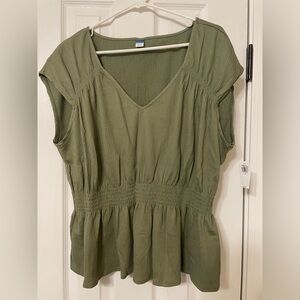 Old Navy Smocked Waist Top, size XL